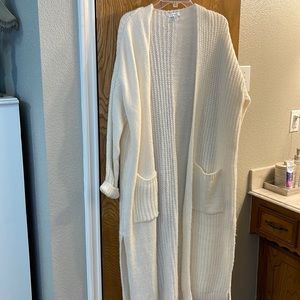 TOPSHOP cable cardigan coat